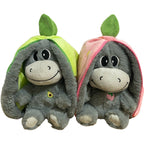 Strawberry Avocado Donkey Plush Baby Doll | Home Decor
