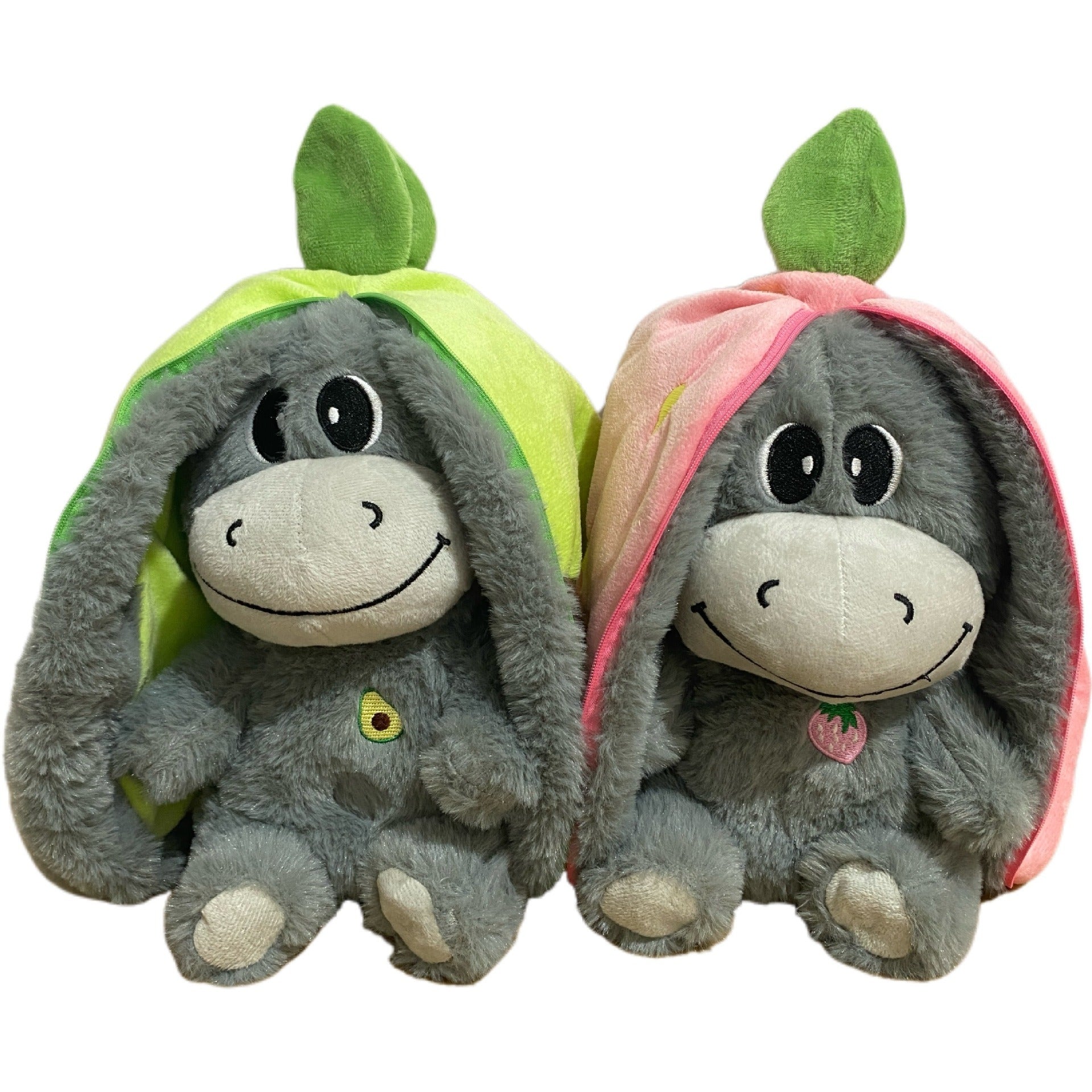 Strawberry Avocado Donkey Plush Baby Doll | Home Decor