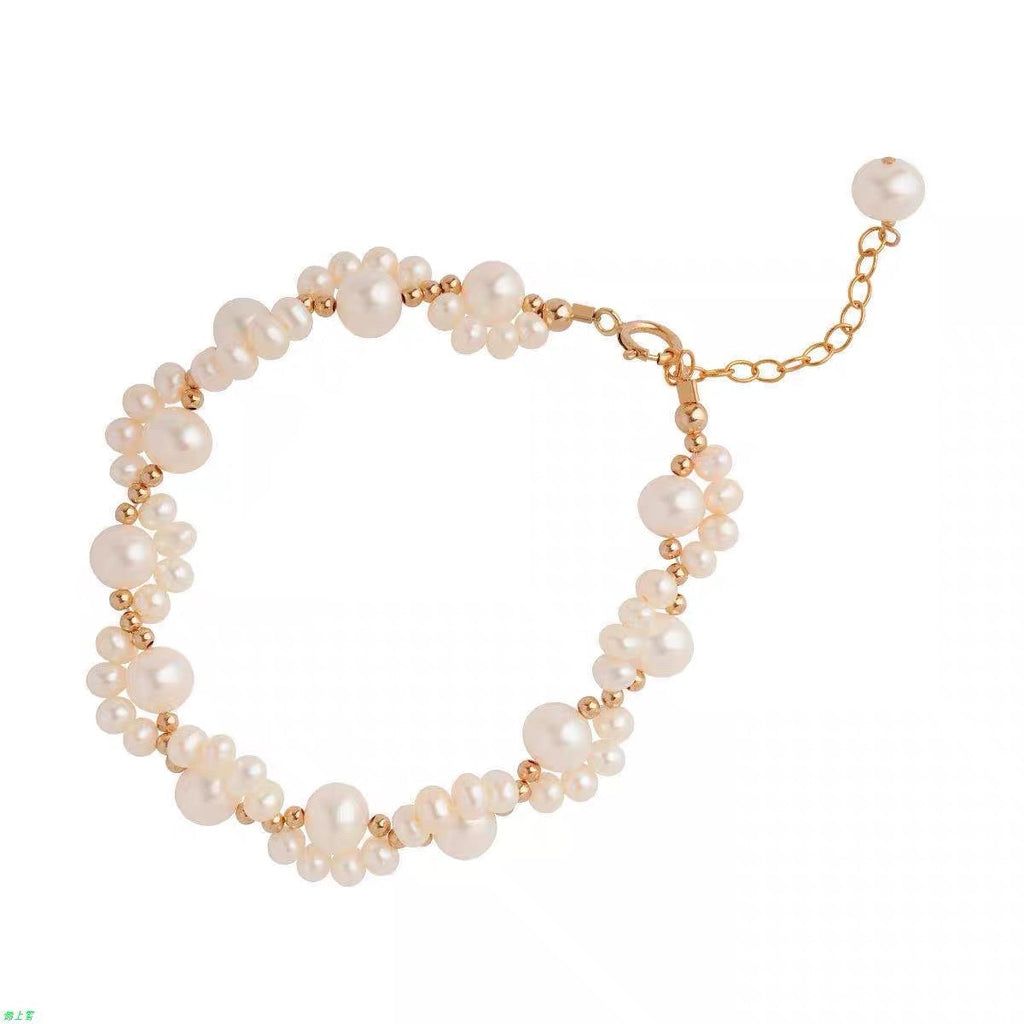 Freshwater Pearl Cluster Bracelet