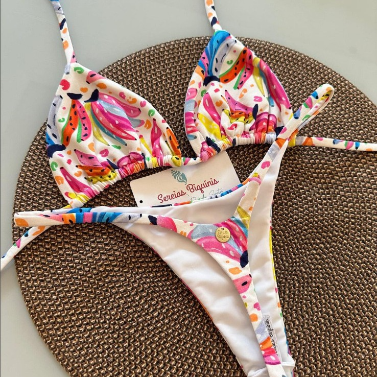 Brazilian Floral Triangle Bikini Set
