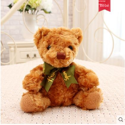 20cm Rose Velvet Mini Teddy Bear Plush Toy | Home Decor