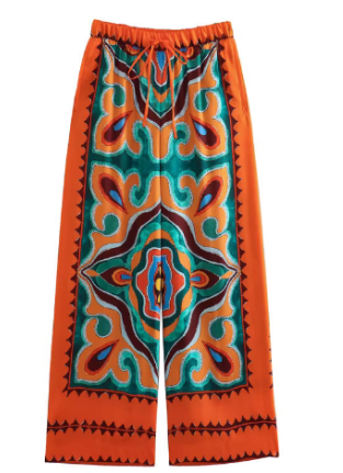 Colorful Print Swimsuit Set