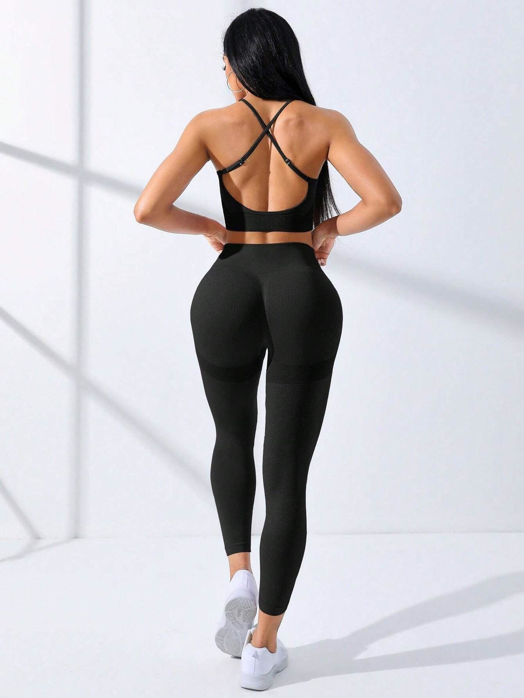 Seamless Yoga Shorts Set for Women