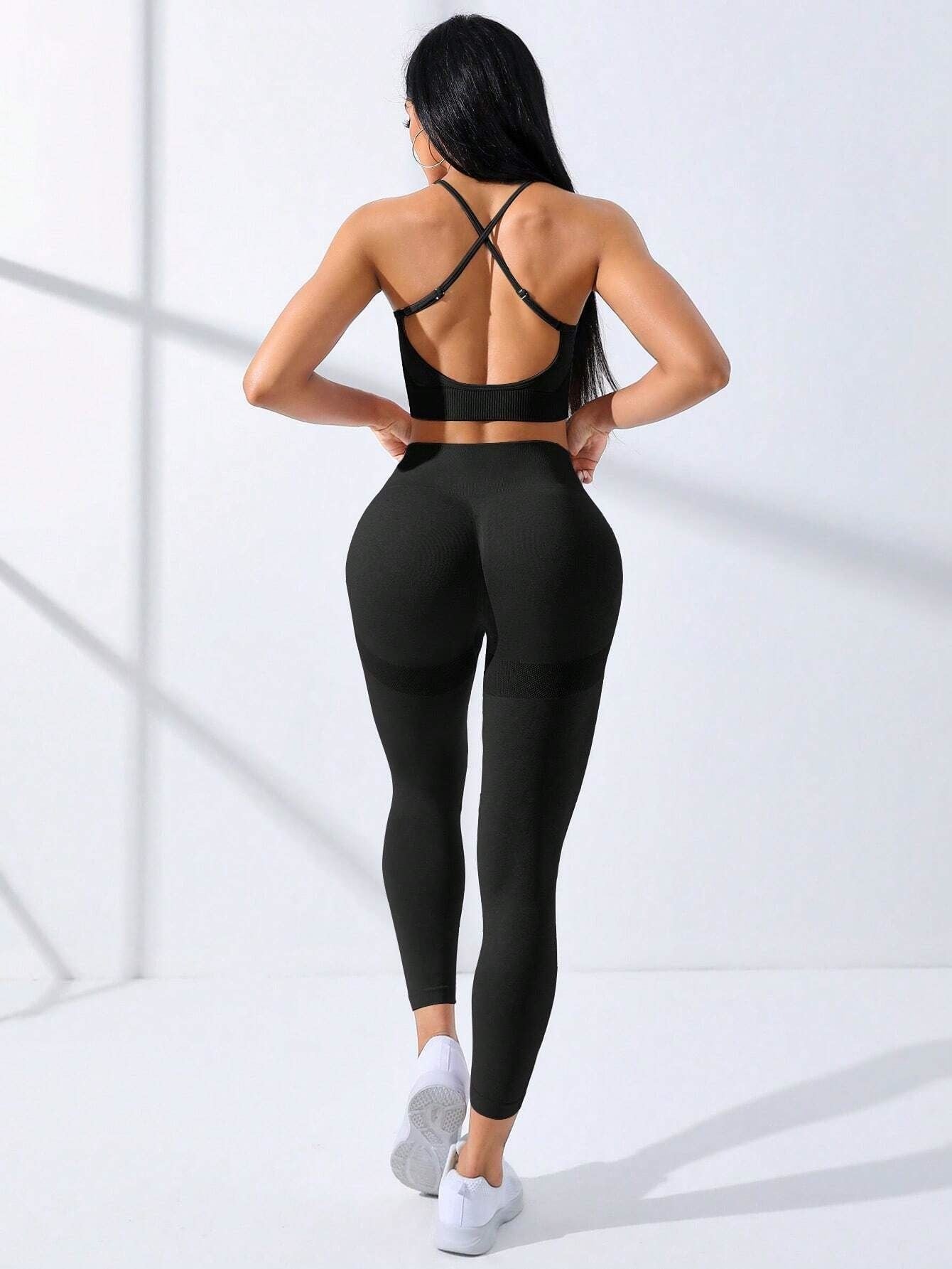 Seamless Yoga Shorts Set for Women