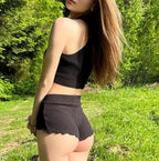 Elastic Lace Korean Women Shorts