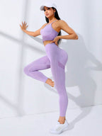 Seamless Yoga Shorts Set for Women