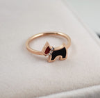 Rose Gold Dog Tail Ring for Pets