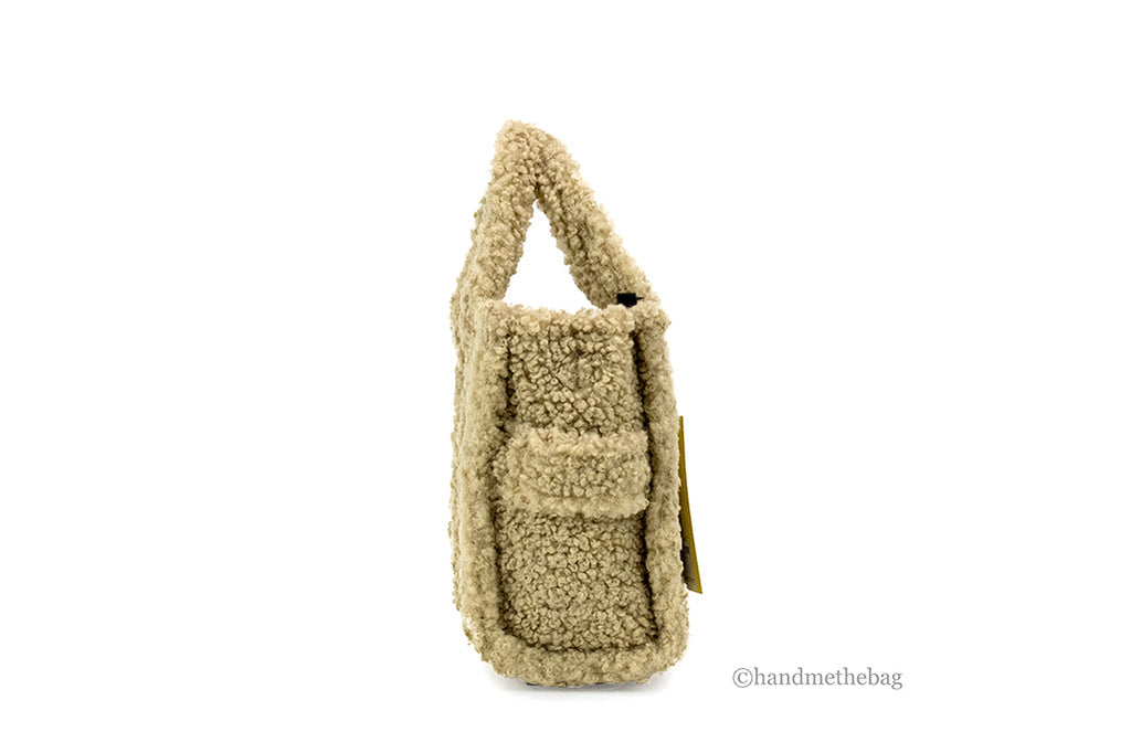 Marc Jacobs The Small Teddy Beige Fabric Tote | Organic Cotton