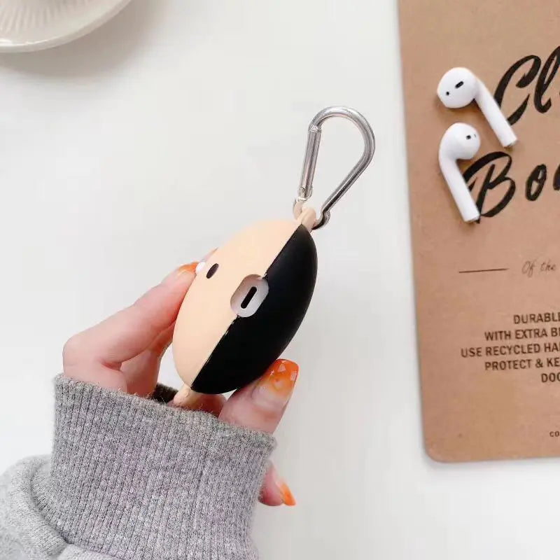 Cute Cartoon Apple AirPods 1/2 Silicone Case | Accessory
