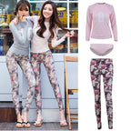 Women's Long Sleeve Two-Piece Sun Protection Swimsuit