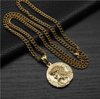 Titanium Steel Jesus Ecce Homo Pendant Necklace