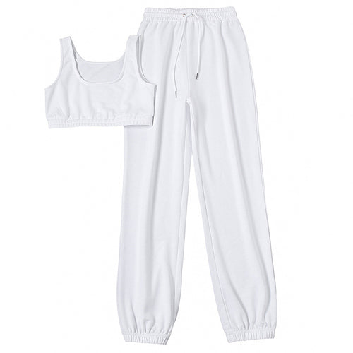 2023 Women's Casual Two-Piece Crop Top and Pants Set