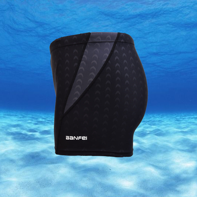 Men's Navy Quick-Dry Swim Trunks