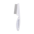 Stainless Steel Pet Grooming Comb for Dogs & Cats, Dense Fine-Tooth Flea & Shedding Comb with Rounded Skin-Safe Pins