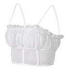 2020 Women's Mesh Camisole with Ruffle Trim Top