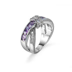 Crossover Crystal Ring