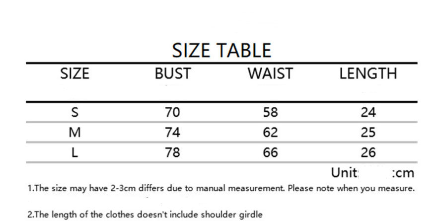 Fashionable Short Backless Printed Camisole Top