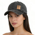 Leather Jesus Hat Unisex | Embroidered Cap