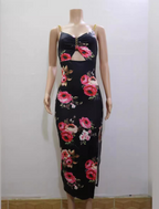 Floral Print Spaghetti-Strap Dress for Women