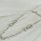 Double Equestrian Horsebit Chain Necklace