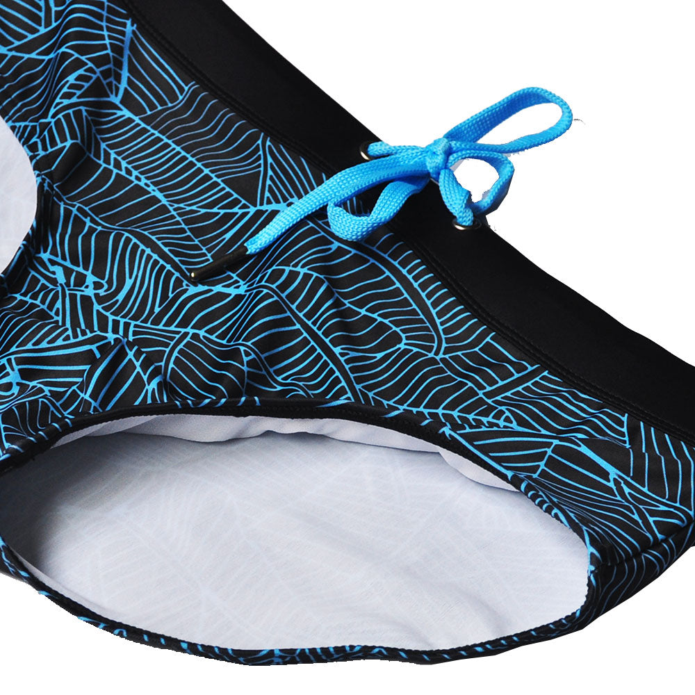 Men's Leaf Print Swim Briefs