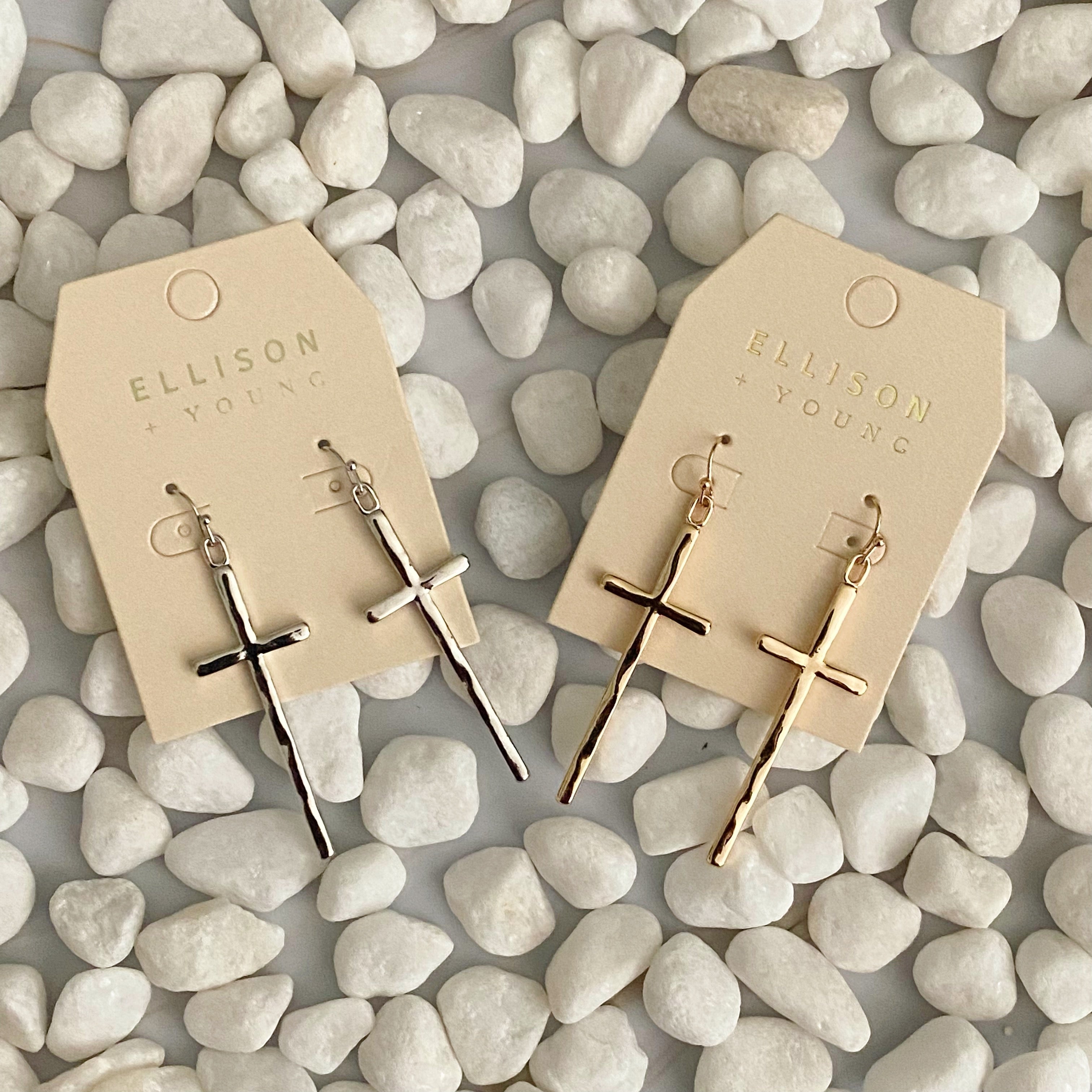 Slim And Stylish Cross Earrings | Christian Jewelry