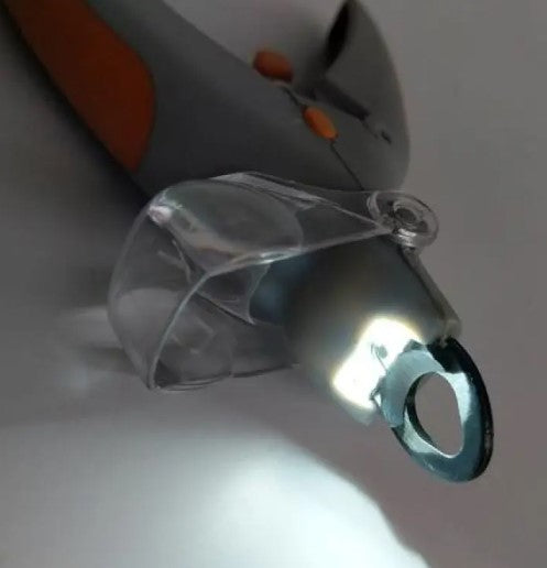 Pet Nail Clipper with LED Light 5X Magnifying Lens Cat Dog Nail Trimmer Grinder Safety Guard Precision Grooming Tool
