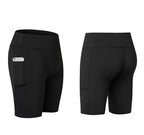 Women's Yoga Shorts with Side Pockets for Fitness