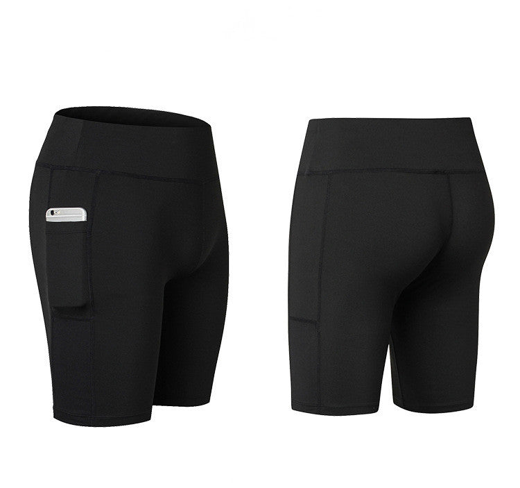 Women's Yoga Shorts with Side Pockets for Fitness