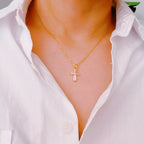 My Dear Crystal Cross Necklace | Christian Jewelry