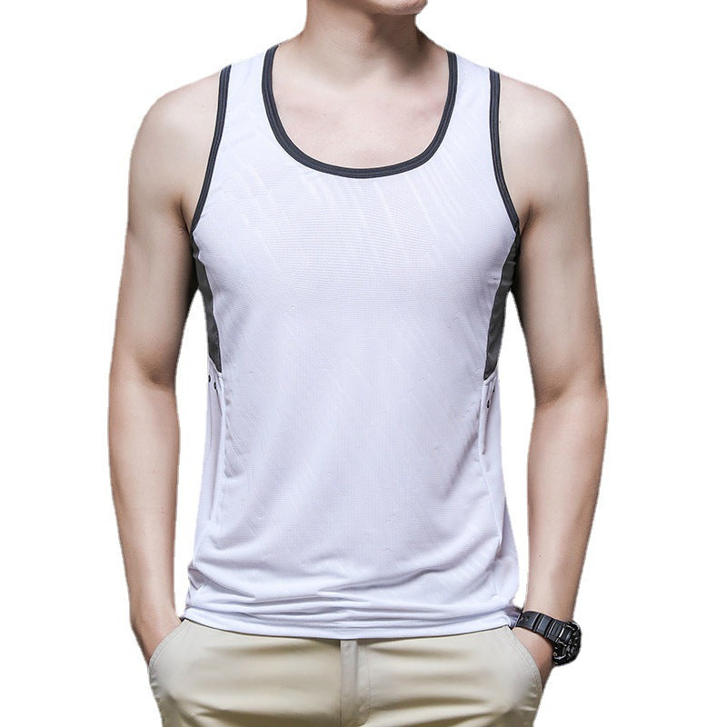 Men's Summer Running Tank Top for Fitness and Basketball