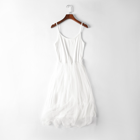 Summer Women’s Lace Layered Maxi Dress with Camisole