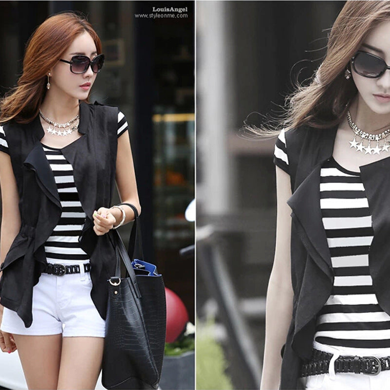 Striped Fitted Tank Top