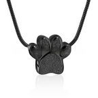 Rainbow Paw Print Pendant Necklace