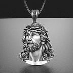Jesus Face Pendant Necklace