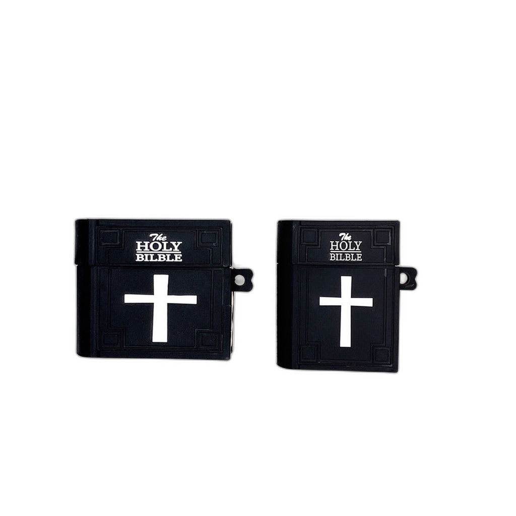 3D Bible Design Wireless Earbuds Protective Case - Christian Christmas Gift - Pro