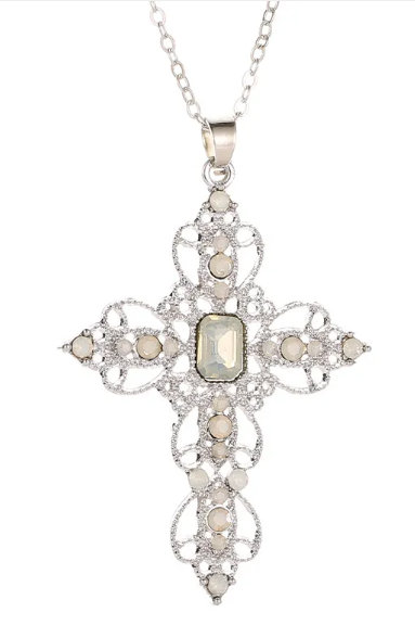 Classic Filigree Cross Necklace