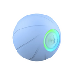 Interactive Rolling Pet Ball USB Rechargeable Automatic Moving Cat Dog Toy with LED Light Self-Rolling Teaser for Indoor Play