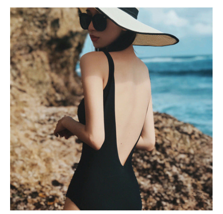 Women's Backless Scoop-Back One-Piece Swimsuit