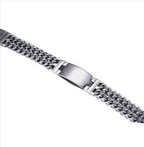 Men's Cross Scripture ID Bracelet | Christian Jewelry
