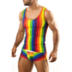 Men's Fashion Tank Top and Shorts Homewear Suit