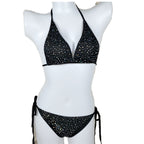 Women's Rhinestone Triangle String Bikini Set