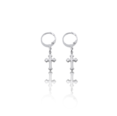 Cone Drop Huggie Earrings