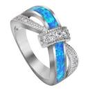 Crossover Crystal Ring