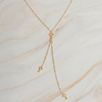 Cross Y-Drop Lariat Necklace