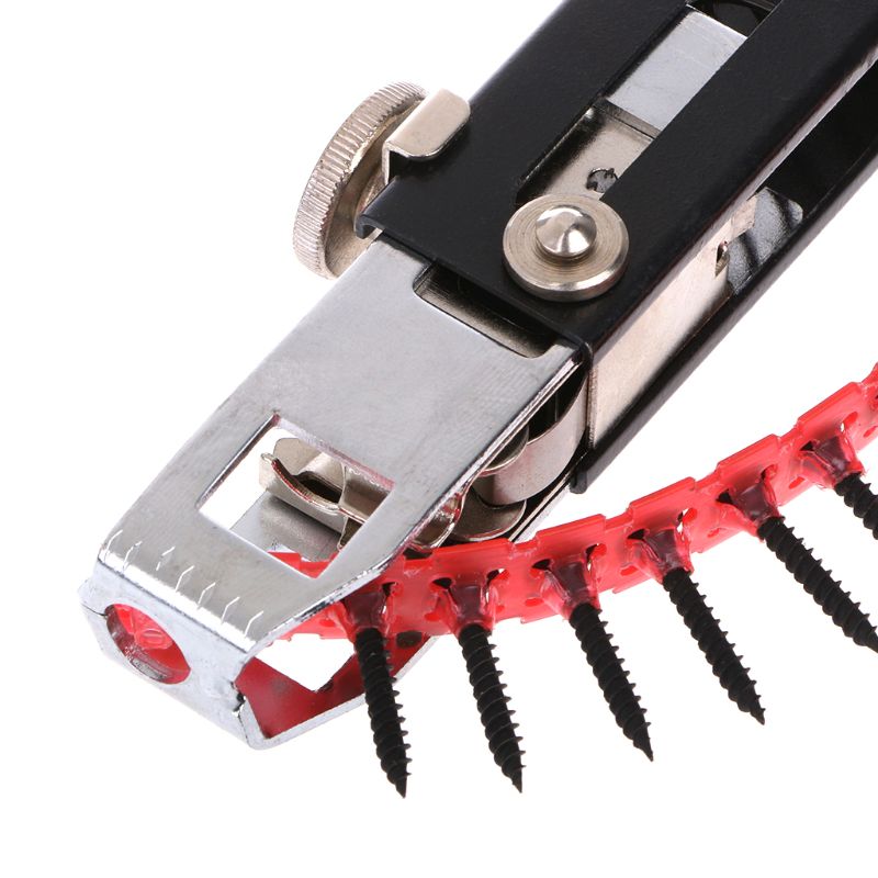 Automatic Screw Feeder Drill Attachment, Collated Chain Nail Adapter for Electric Drills and Screw Guns, Galvanized Auto-Feed Fastening Tool