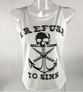 Skull Anchor Graphic Tank Top