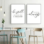 3pc Frameless Christian Bible Verse Prints | Christian Home Decor