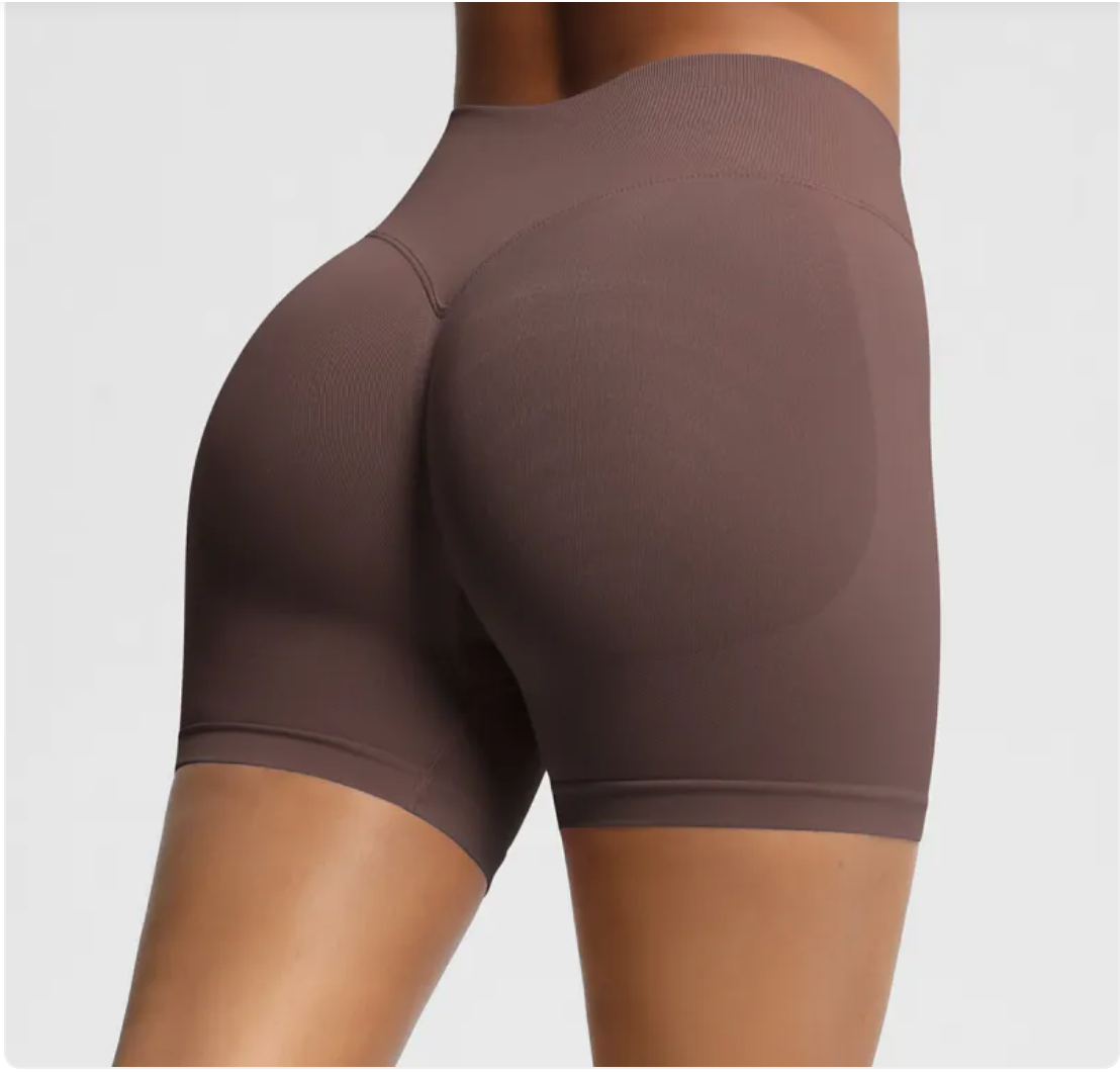 Women's Seamless High Waist Fitness Shorts