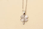 Opal Four Leaf Clover Necklace